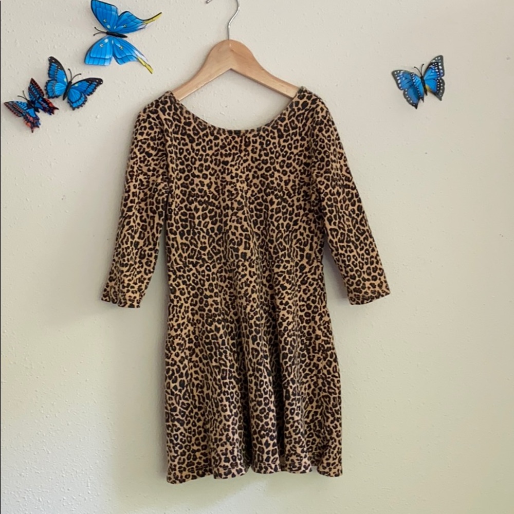 Girls 6/7 leopard print dress